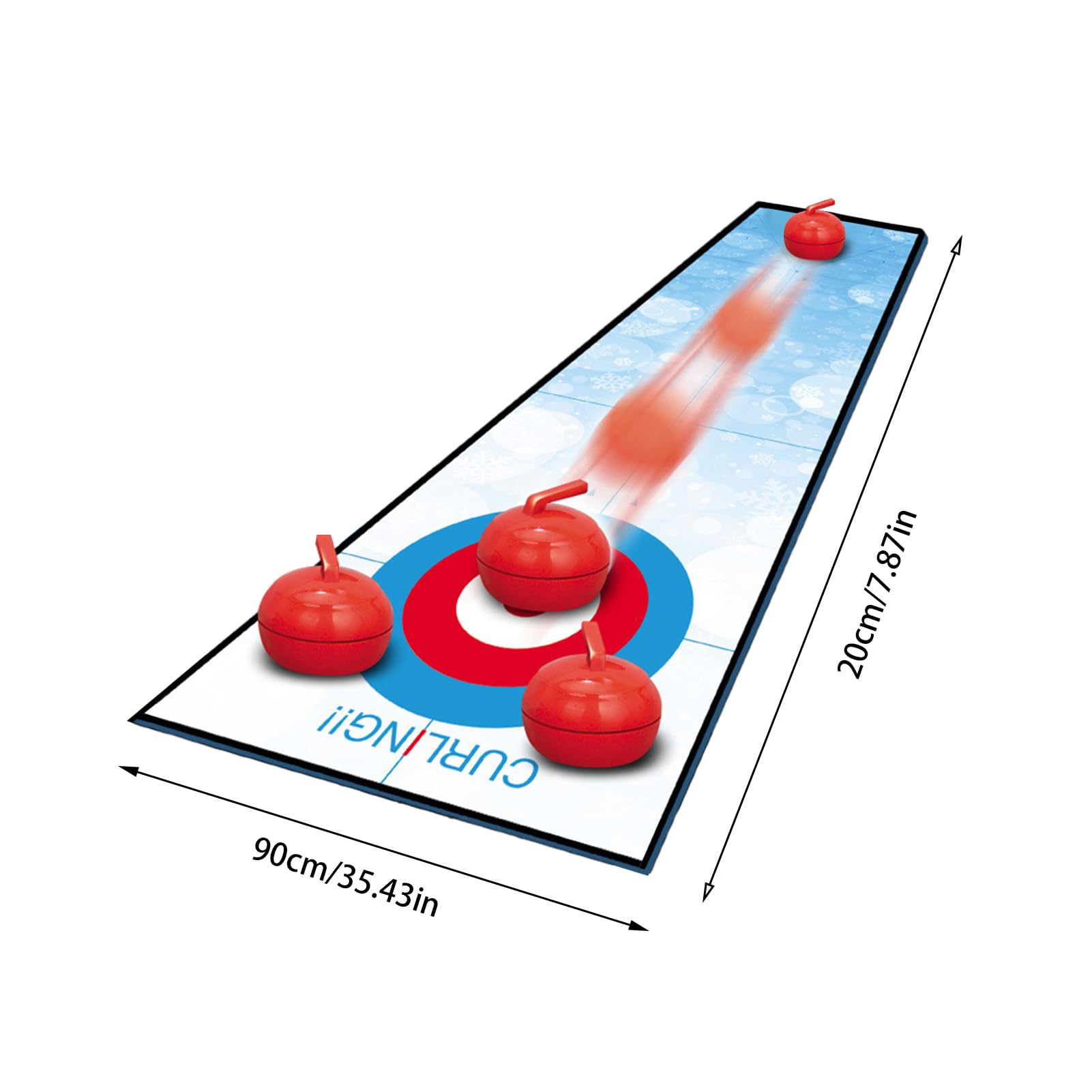 Curling-Tischspiel Tragbares Kompaktes Reiseformat, Pädagogisches