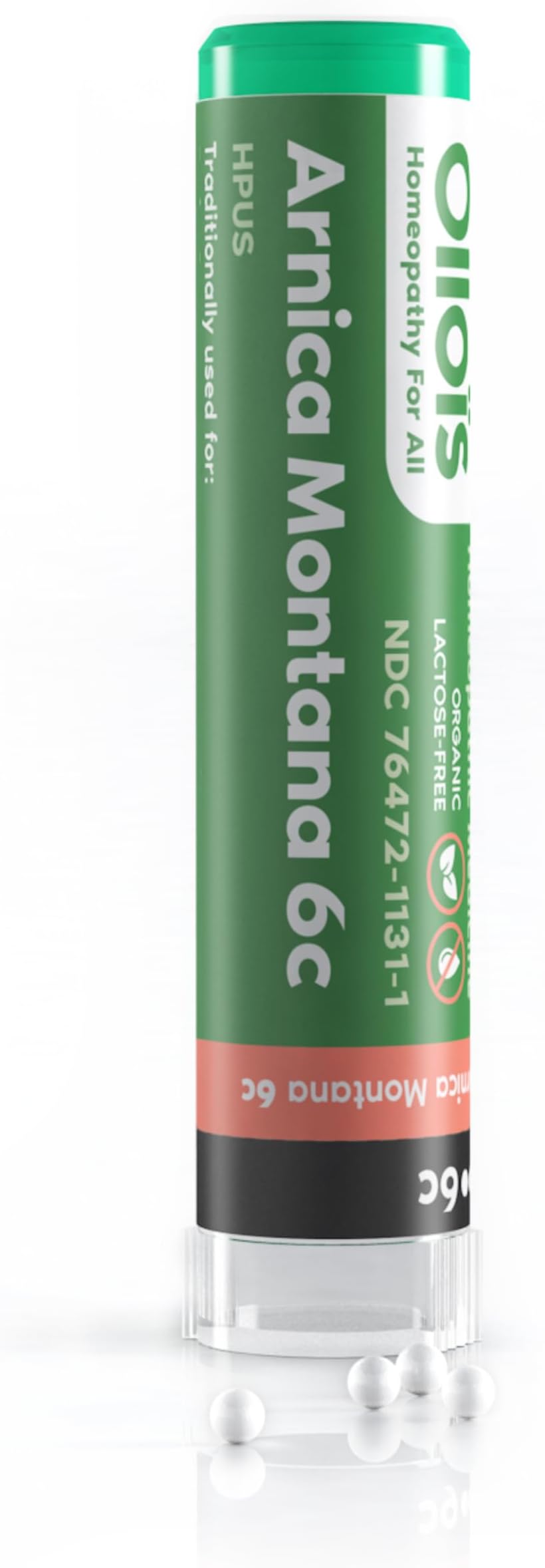 OLLOIS Arnica Montana 6c, Organic, Lactose-Free Homeopathic Medicine, 80 Pellets (Pack of 1)
