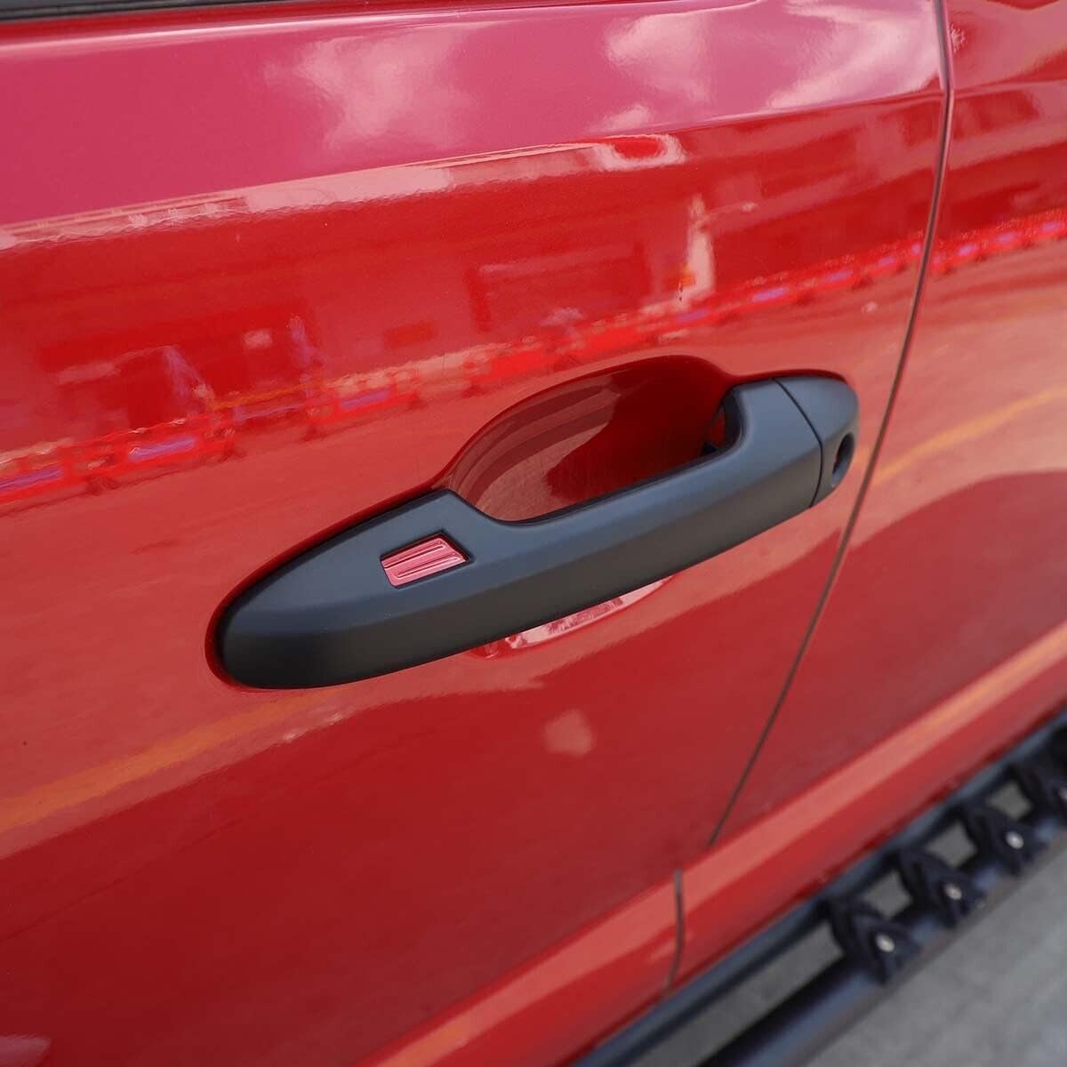 ERIDANUS Auto Accessories for Toyota Tacoma 2023 2022 2021 2020 2019 2018 2017 2016 2015 Exterior Side Door Handle Cover Trim(Matte Black) ABS 8 PCS