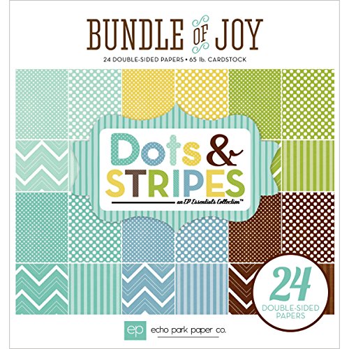Echo Park Paper Company Bundle of Joy Boy 2 Dots and Stripes Paper Pad