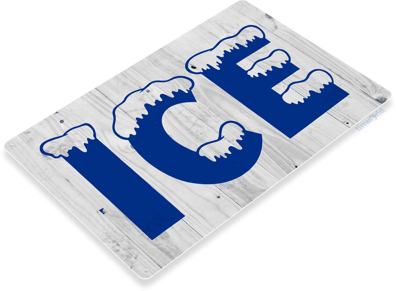 Amazon.com: Tinworld Tin Sign: Ice Bait Rustic Ice Machine Store