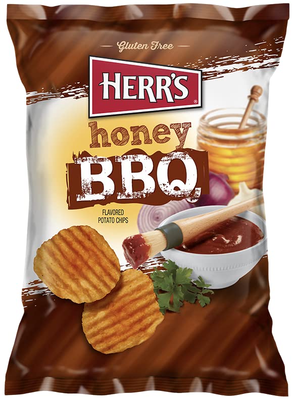 Miniatura 2 de Herr's Papas fritas Honey BBQ, 7.75 onzas (paquete de 12 bolsas)