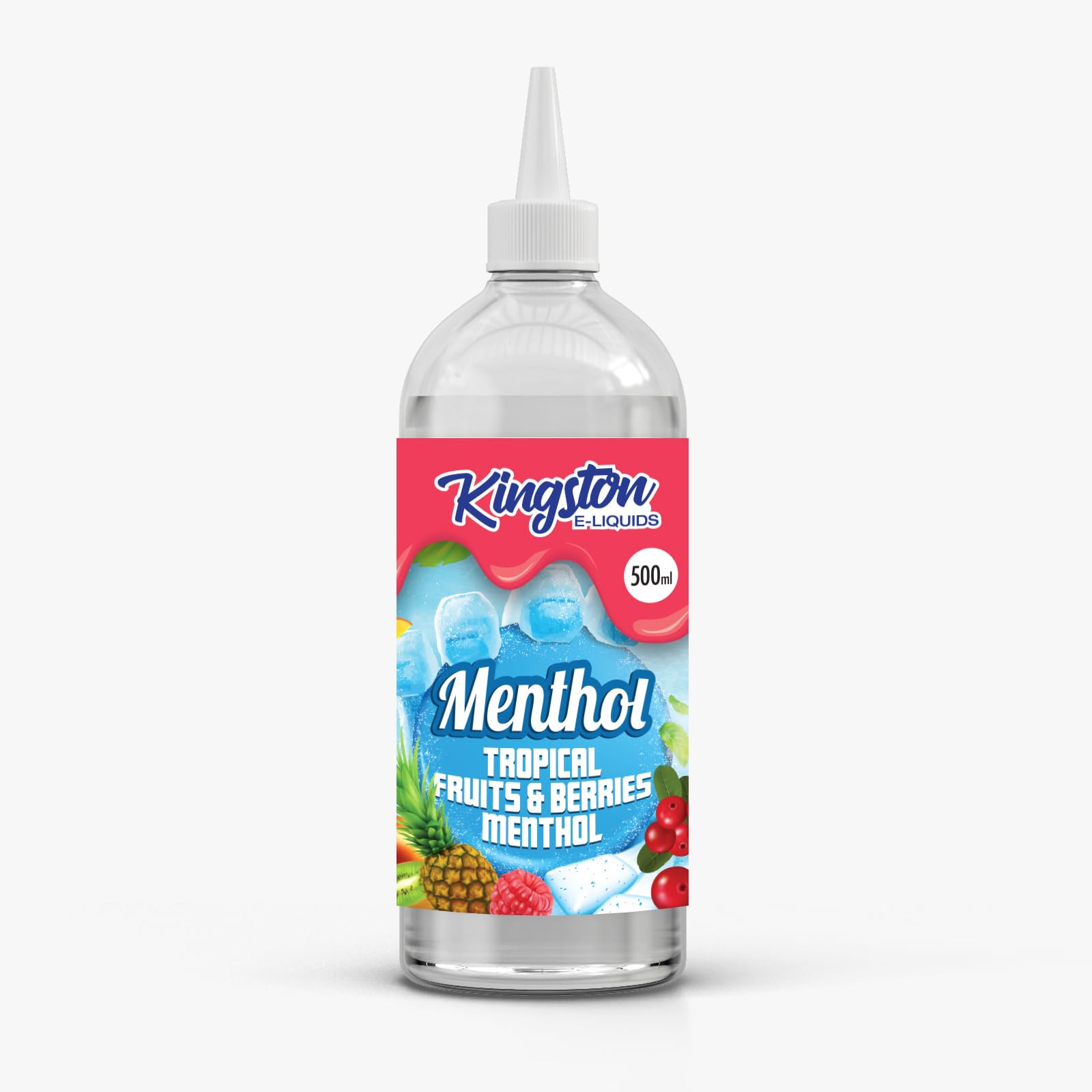 KINGSTON E LIQUIDS - TROPICAL FRUITS & BERRIES MENTHOL 500ml 70/30 No  Nicotine: Amazon.co.uk: Electronics & Photo