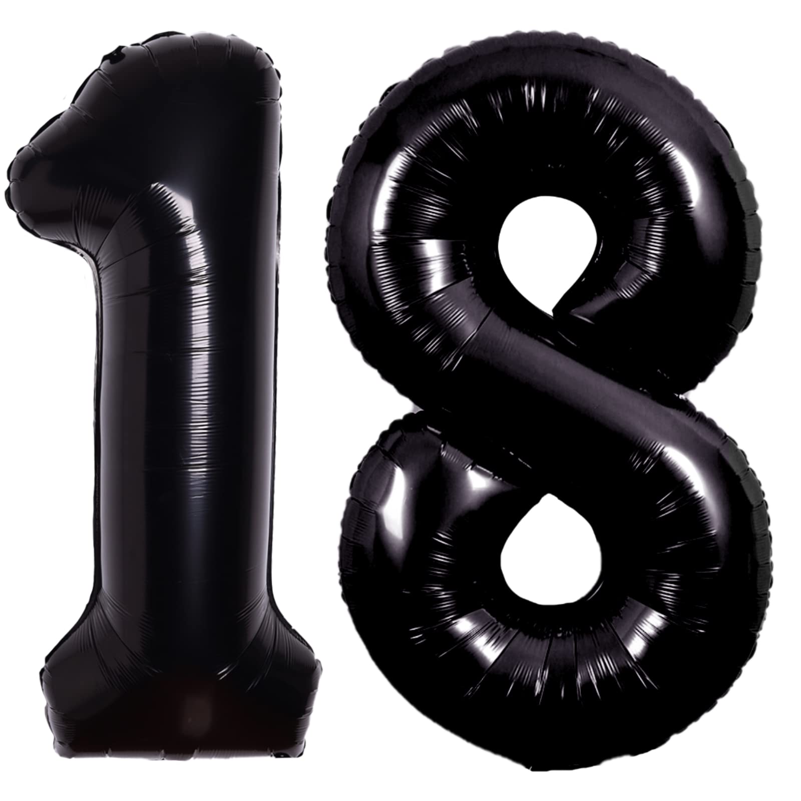 Amazon | 40インチ ブラック 数字 18 バルーン 18 誕生日 18 歳の誕生