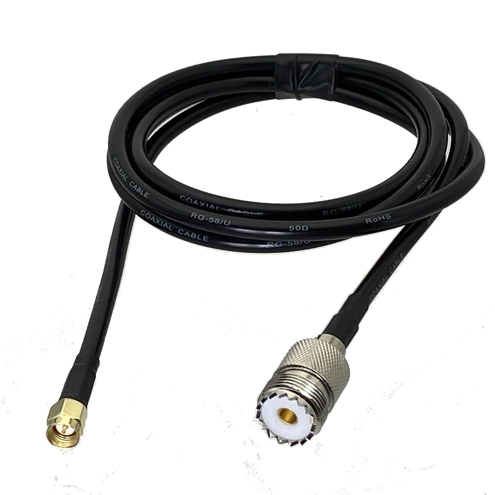 RG58 UHF SO239 Femmina Jack a SMA Maschio Spine Connettore Coassiale Jumper Cavo Pigtail 1 Pz (1.5M)