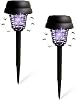 Solar Bug Zapper, Mosquitos Killer Lamp Lighting, Fly Zapper, Outdoor Solar Mosquito Zapper, Mosquito Repellent Lamp, 2 Lighting Color Modes, 10h Working, for Home Garden Yard, 9 * 35.5cm (2pcs)