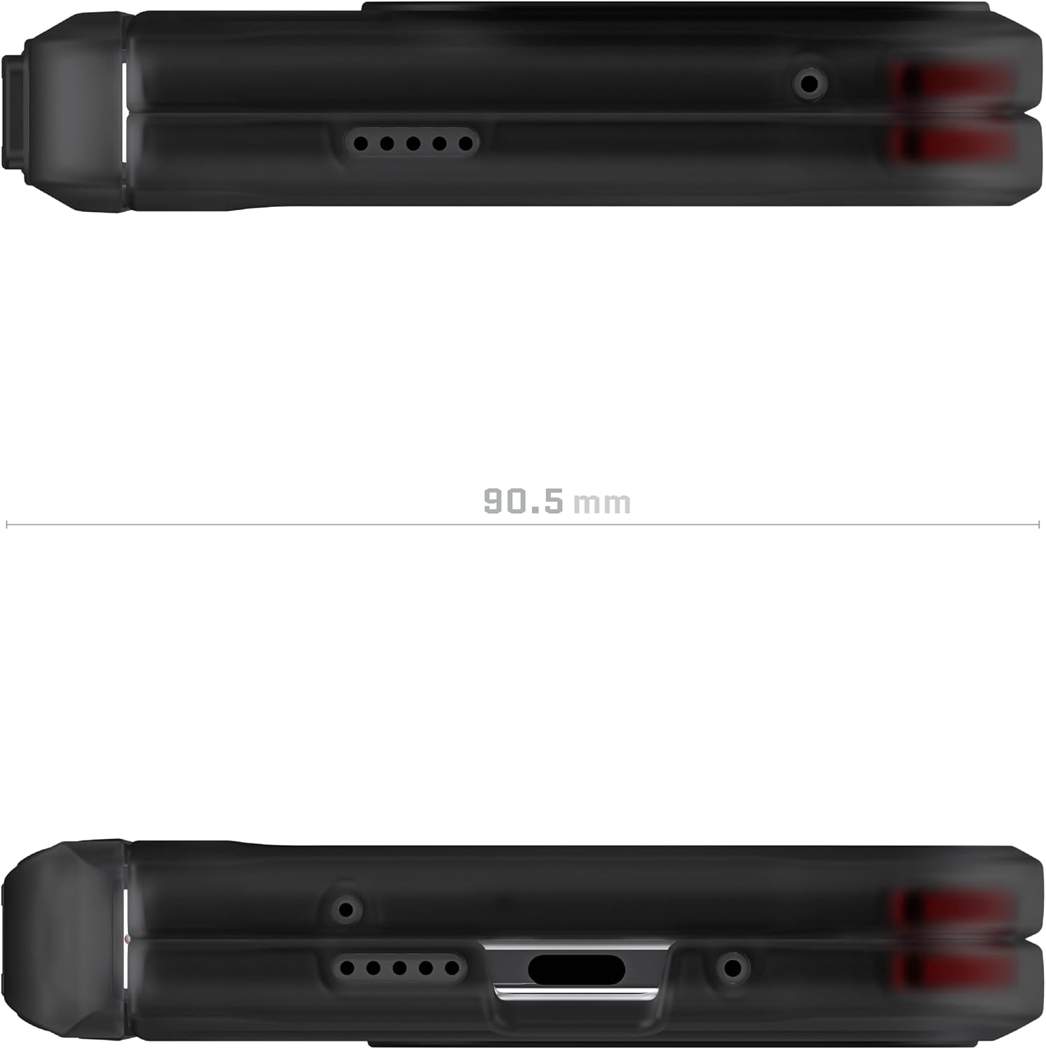 Ghostek Covert Clear Pixel 9 Pro Fold Case with Built-in Kickstand and Full Hinge Protection Shockproof Protective Phone Cover Designed for 2024 Google Pixel 9 Pro Fold (8") (Smoke)