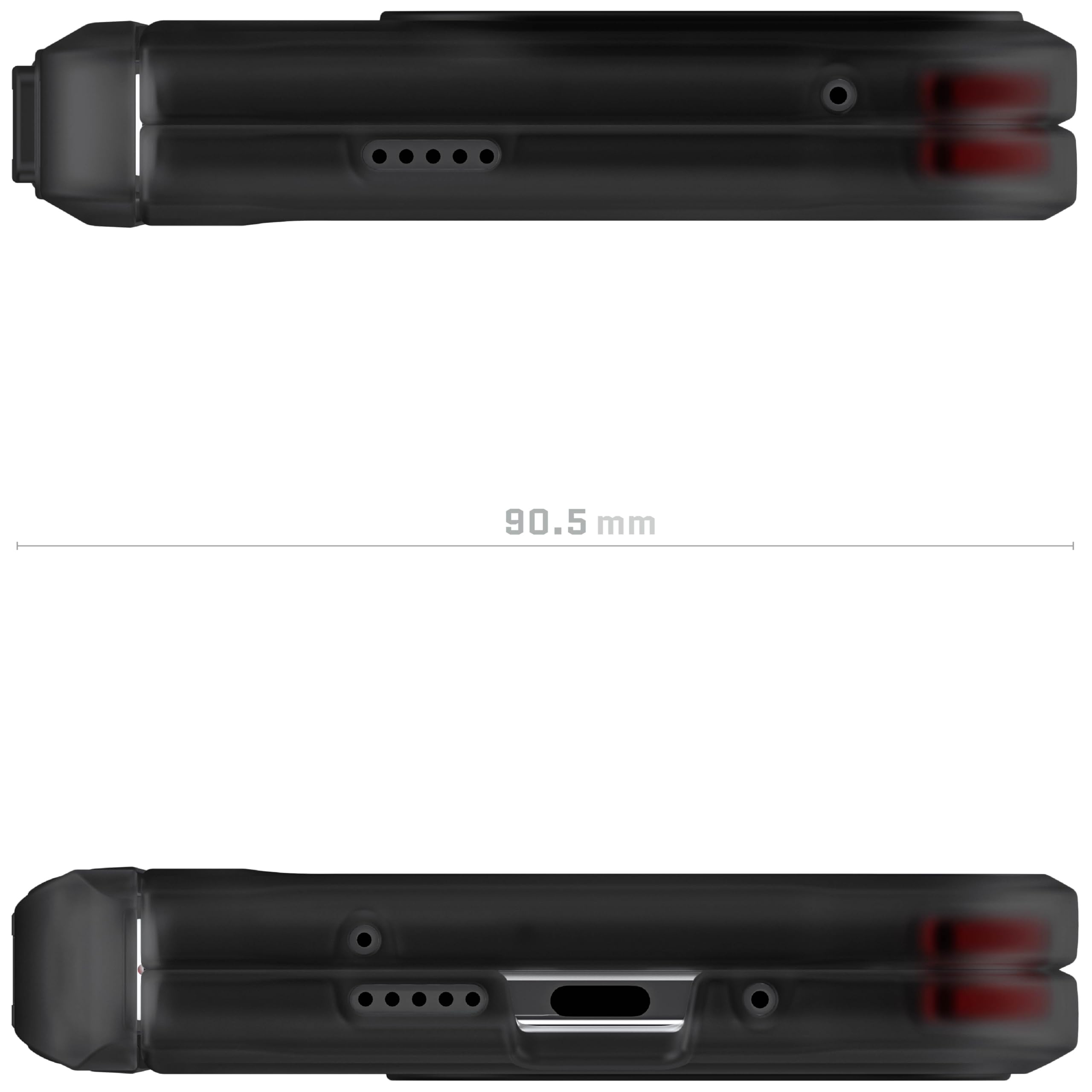 Ghostek Covert - Funda Transparente para Pixel 9 Pro Fold con Soporte Integrado y protección Completa de bisagra, a Prueba de Golpes, diseñada para Google Pixel 9 Pro Fold 2024 (8 Pulgadas) (Humo)