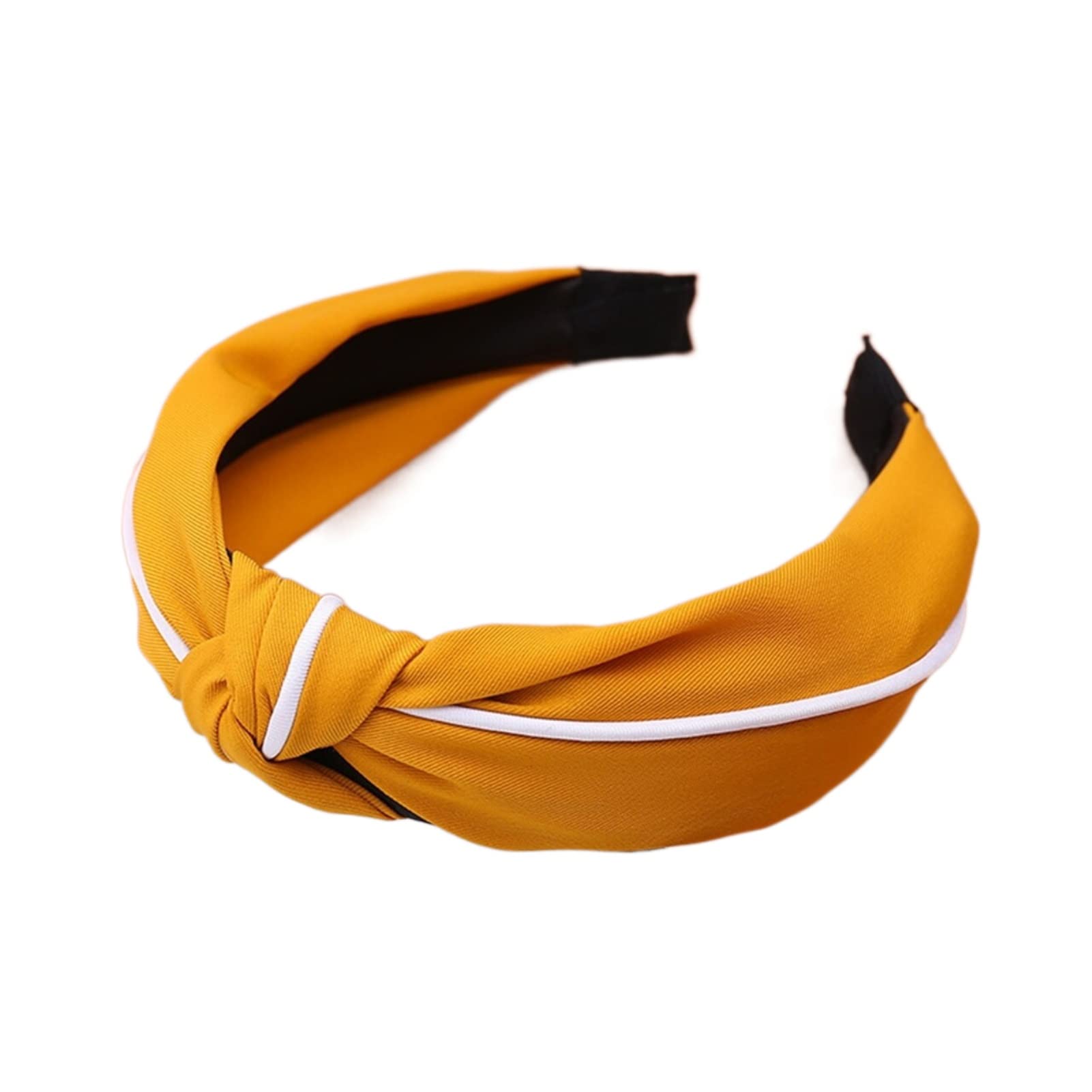 Ikat Kepala Warna Solid Baru Simpai Rambut untuk Wanita Sederhana Kain Katun Lintas Mutiara Gadis Ikat t Aksesori Rambut (Size : KBFG3)