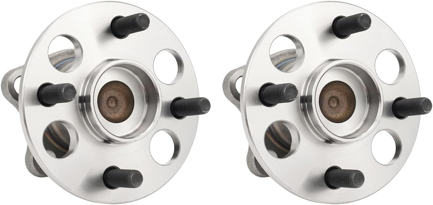 Torchbeam Pair 512370 Rear Wheel Hub Bearing Assembly for 2007-2014 Toyota Yaris, 2012-2019 Toyota Prius C, 2013 Scion iQ Wheel Bearing 4 Lugs W/ABS