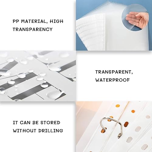 Miniatura 5 de Paquete de 20 protectores de hojas transparentes, 9.17 x 12 pulgadas, reutilizables, borrables, para guardar recetas, fotos, documentos importantes,