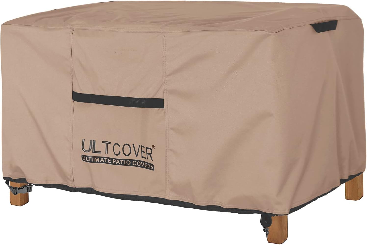 ULTCOVER Patio Coffee Table Cover, Waterproof Rectangular Outdoor Small Side Table Cover 48x26x18 inch