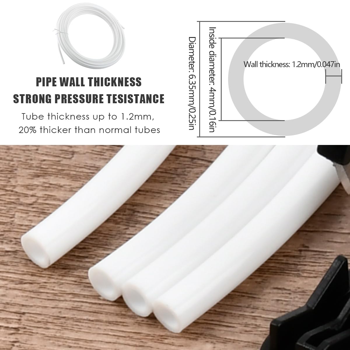 15m Manguera de Suministro de Agua Tubo y Kit de Conectores de Refrigerador para Refrigerador de Estilo Europeo Doble Refrigerador (1/4"Pipe)