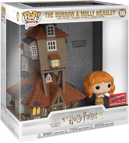 Miniatura 4 de Funko Pop! Town Harry Potter The Burrow y Molly Weasley Funko Pop! Figura de vinilo - Funko Shop y NYCC 2020 Exclusivo compartido