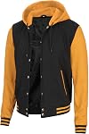 Decrum Veste à capuche Hommes - Mode Trendy Casual High School Baseball Letterman Hommes Hoodie Bomber Jackets