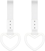 Vista 13 de 2 piezas anillos en forma de corazón correas para manija de automóvil, dije de deriva, encanto para parachoques trasero, anillo de advertencia