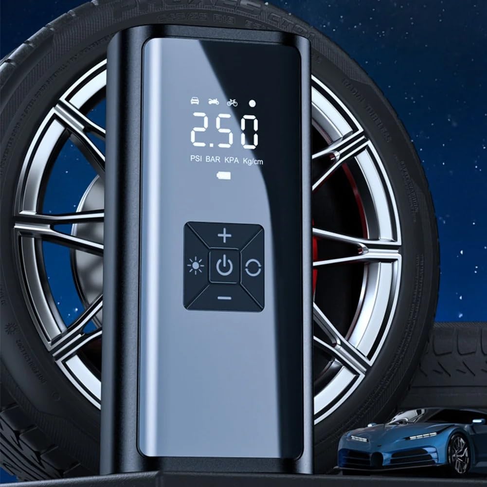 pompka do opon Przenośna Pompka Samochodowa 150PSI Z Wyświetlaczem LCD Sprężarki Powietrza Z Oświetleniem LED Do Samochodowej Piłki Rowerowej Przenośne kompresory powietrza