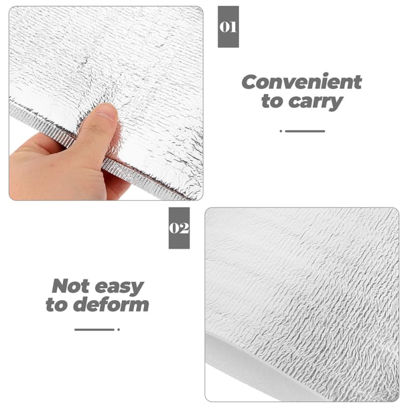 ULTECHNOVO Lot de 50 enveloppes isolantes réutilisables et isolées pour expédition à froid, glace thermique, aluminium argenté