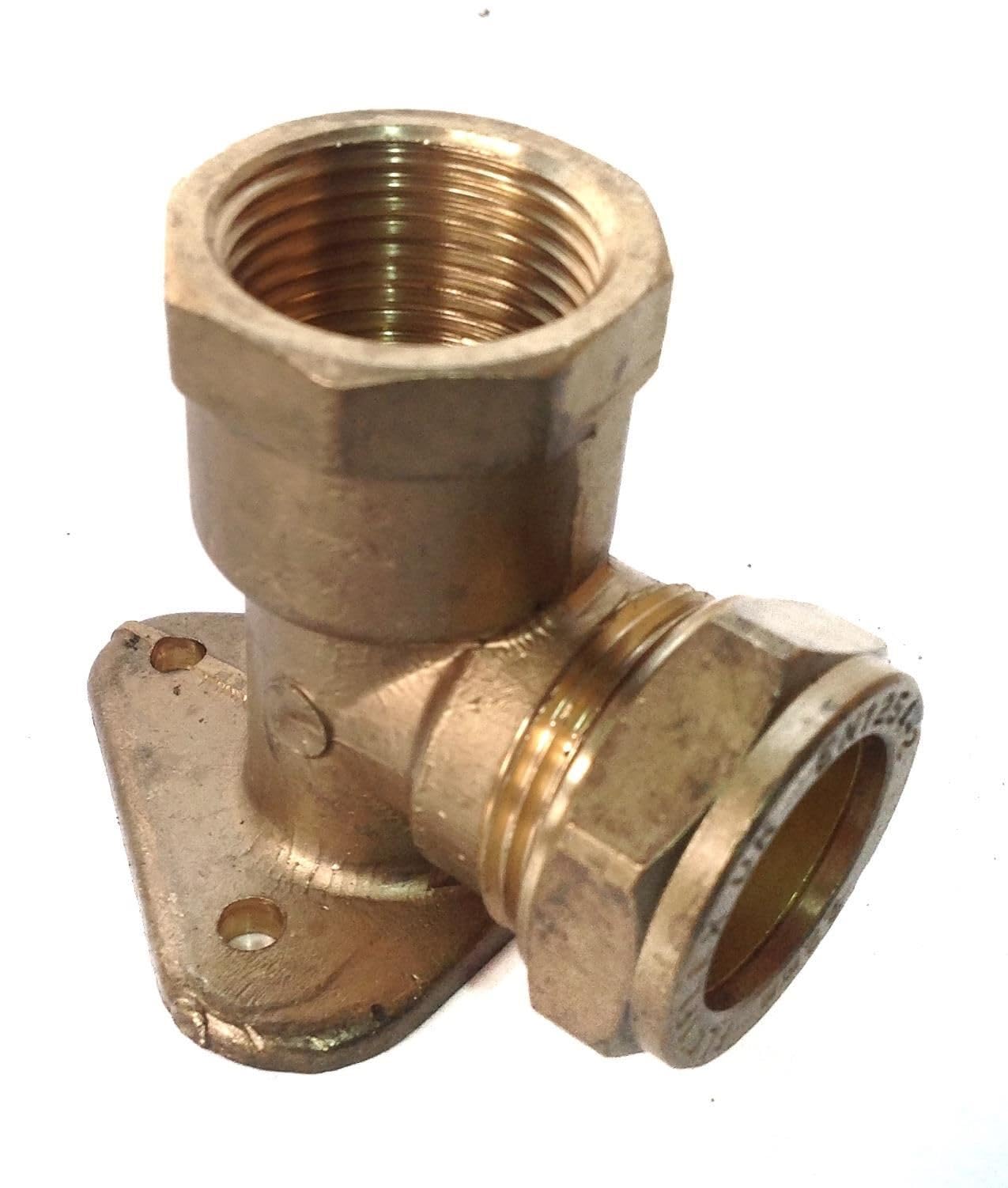22mm x 3/4" Compression Wallplate Elbow