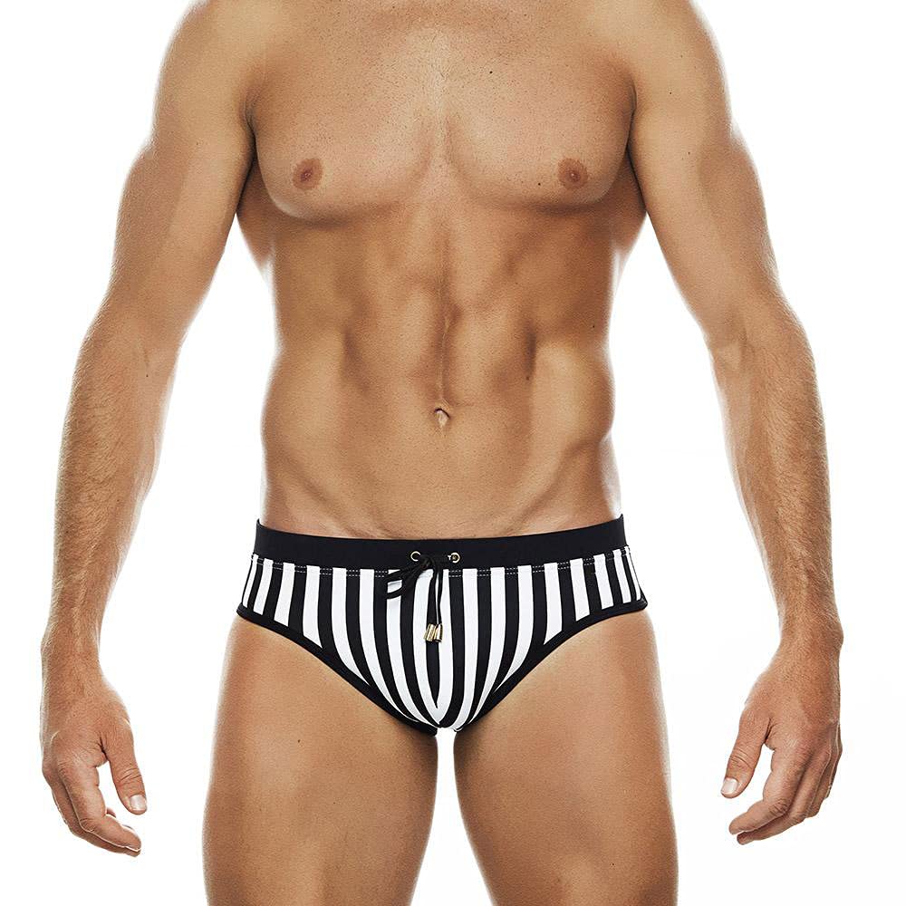 Push-Up Pad Swimming Briefs Padded Enlarge Sexy Strips Swimwear Sunbath Surf Beach Short-image-1
