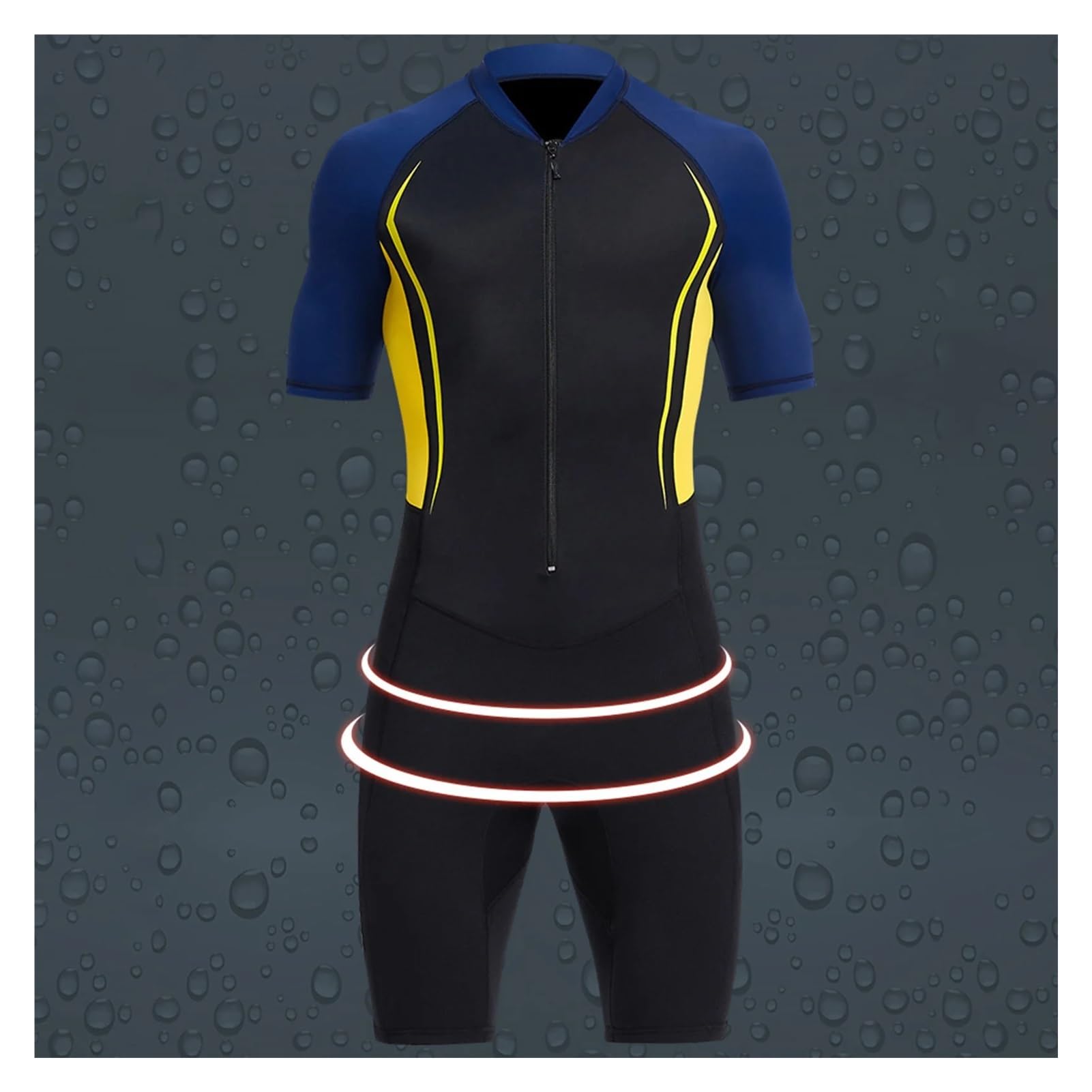 Muta Sub Muta da Sub Muta da Uomo in Neoprene da 1,5 mm, Leggera for Il Nuoto(Blue,L)