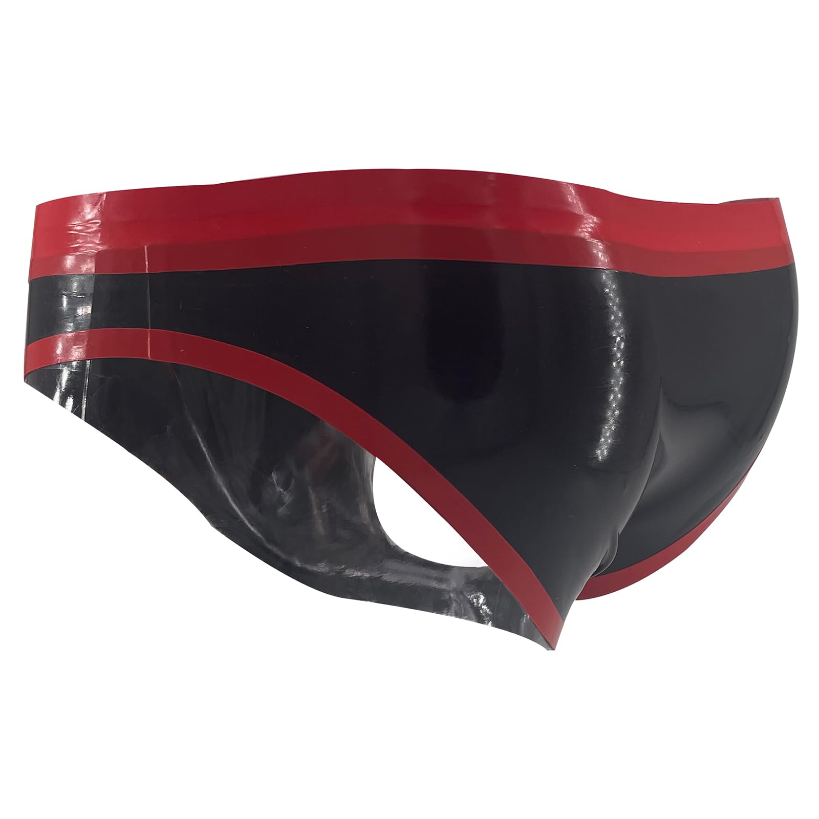 Calzoncillos de Látex de Moda para Hombres,Pantalones Cortos de Caucho Natural para Hombres,Bragas de Látex para Hombres,Disfraz de Cosplay Ropa de Fiesta y Club