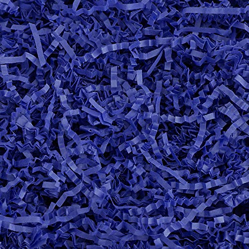 Crinkle Cut Paper Shred Filler (1 LB) for Gift Wrapping & Basket Filling - Royal Blue | MagicWater Supply (Blur The Best Of Tracklist)