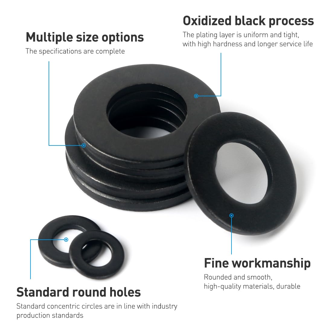 BOUMVID Flat Washers M36 x 65 mm, 1 Piece Carbon Steel Flat Washer, M36 x 65mm (1 Stück) - Image 3