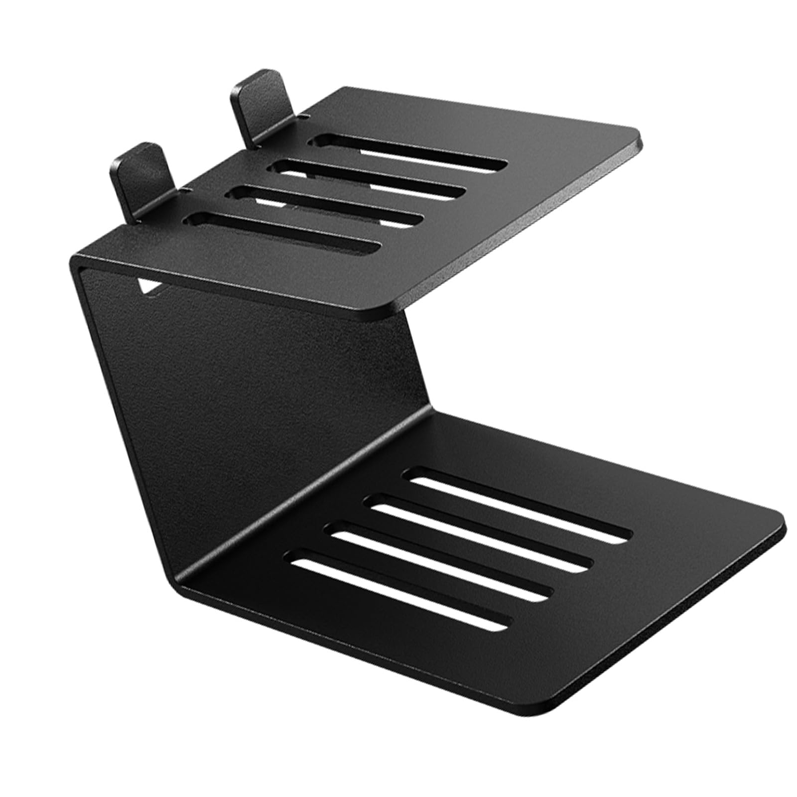 Carbon Steel Desktop Speakers Stand Optimizes Sound Stable for Home Office Entertainment Setups Minimalists Base