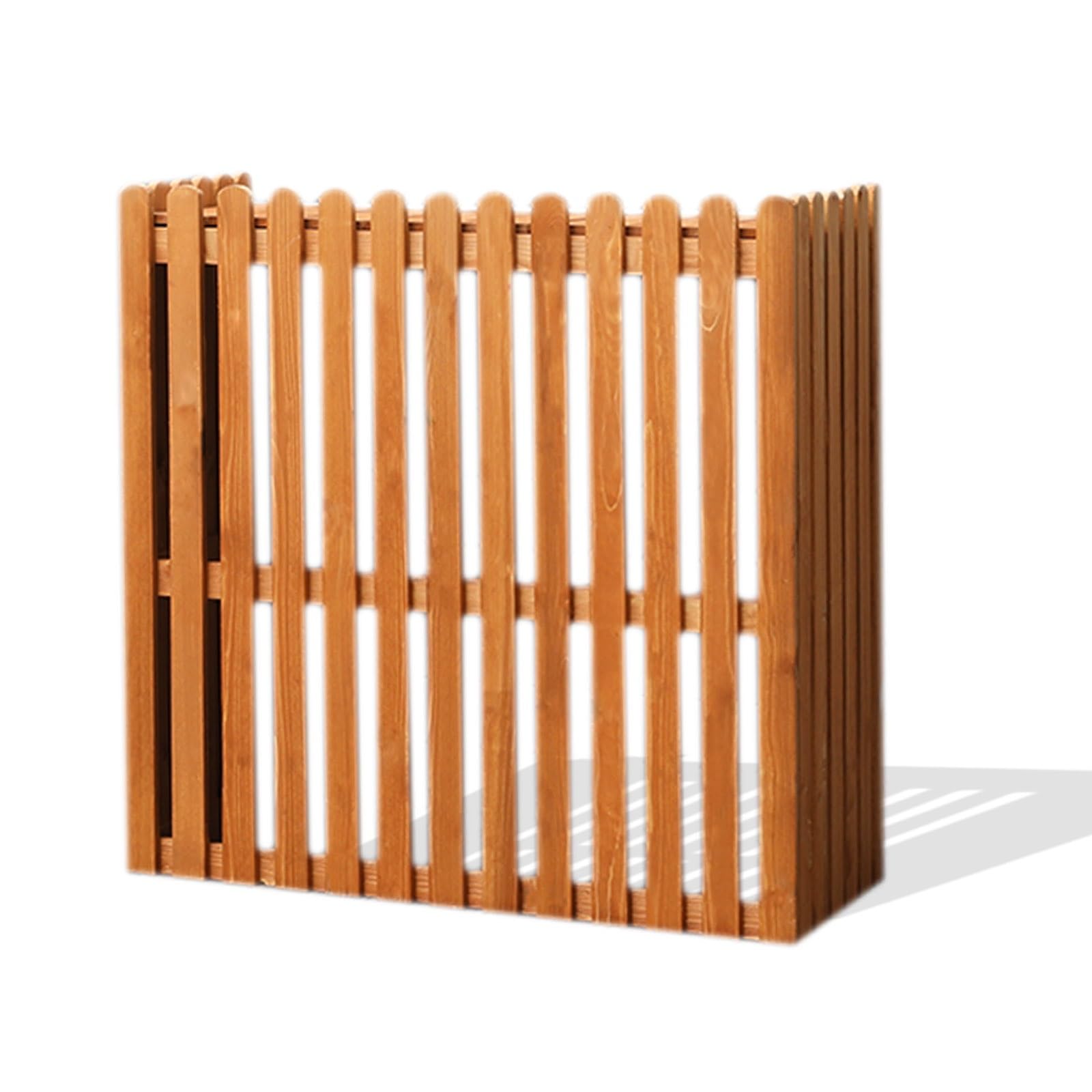 AYCDL Outdoor Air Conditioner Cover Privacy Fence Panel, Waterproof AC Unit Screen for Enhanced Aesthetics and Protection,Orange-85x35x84cm