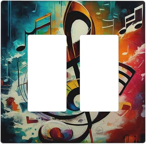Miniatura 38 de Arte abstracto de mármol de acuarela de 1 cuadrilla, cubierta decorativa de pared de palanca única, placa de interruptor eléctrico para sala de Arte