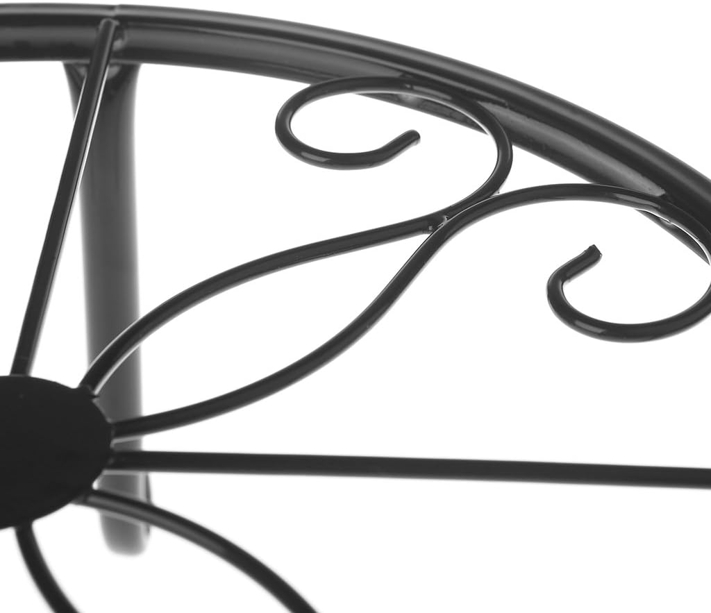 Metal Plant Pot Stand Flowerpot Base Holder Rack Round Indoor Outdoor Home Decor