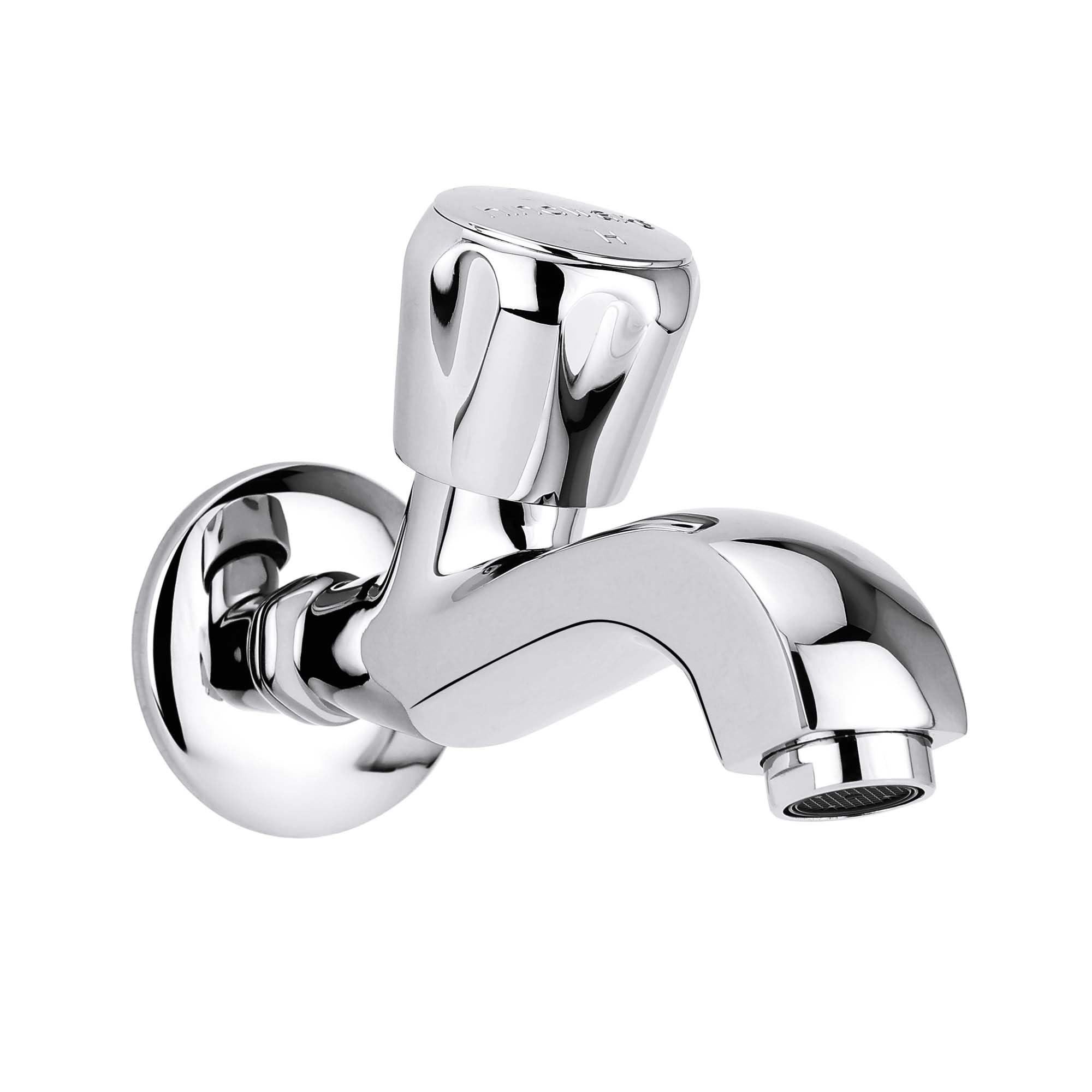 Hindware F330011CP Long Body Bib Cock Foam Flow (Contessa Plus) with Chrome Finish