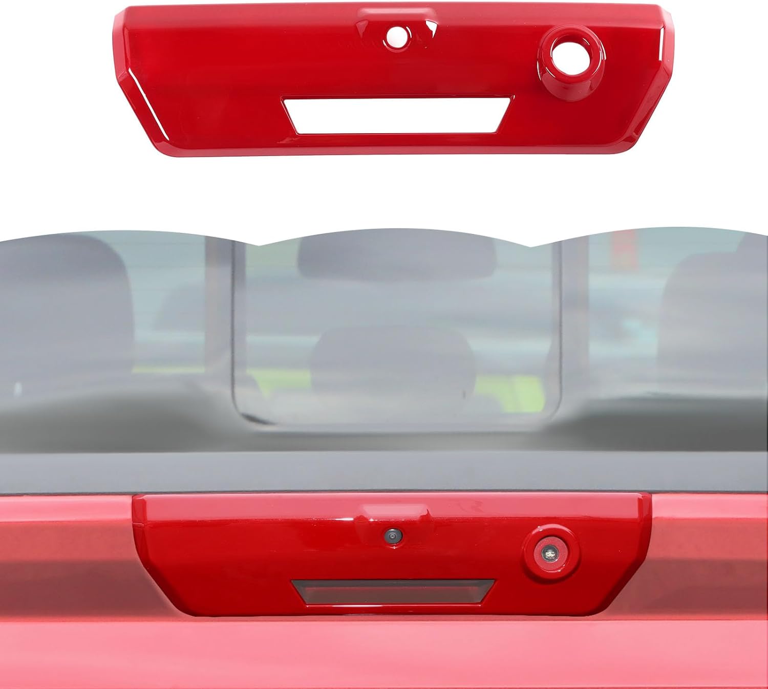 RT-TCZ Tailgate Handle Cover Rear Door Handle Cover Trim Decoration Exterior Accessories for Ford F150 2021-2024 (Purple)