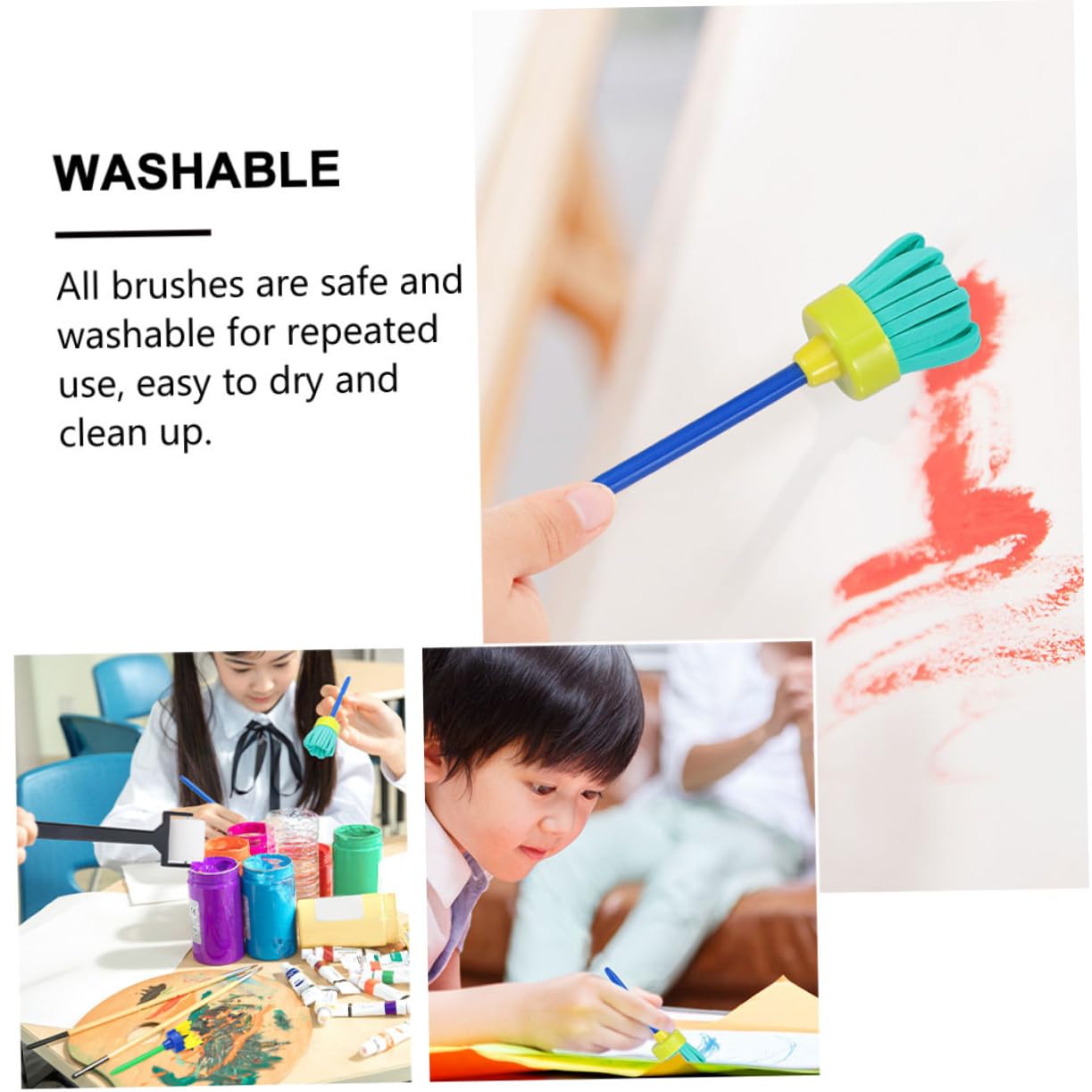 Herramienta de Dibujo para Niños 36 Piezas de Plástico, Juego de Pintura