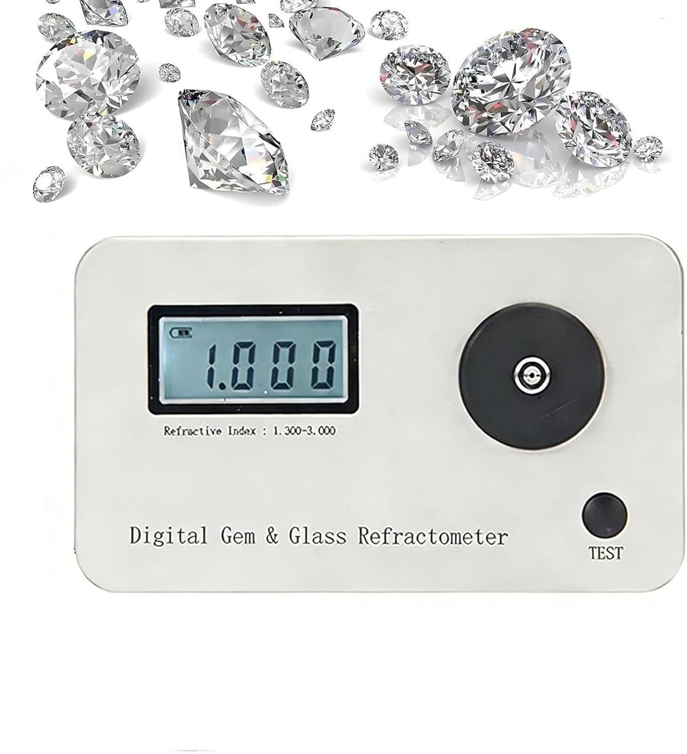 Réfractomètre numérique portable pour expertiser les bijoux en jade et diamant en déplacement