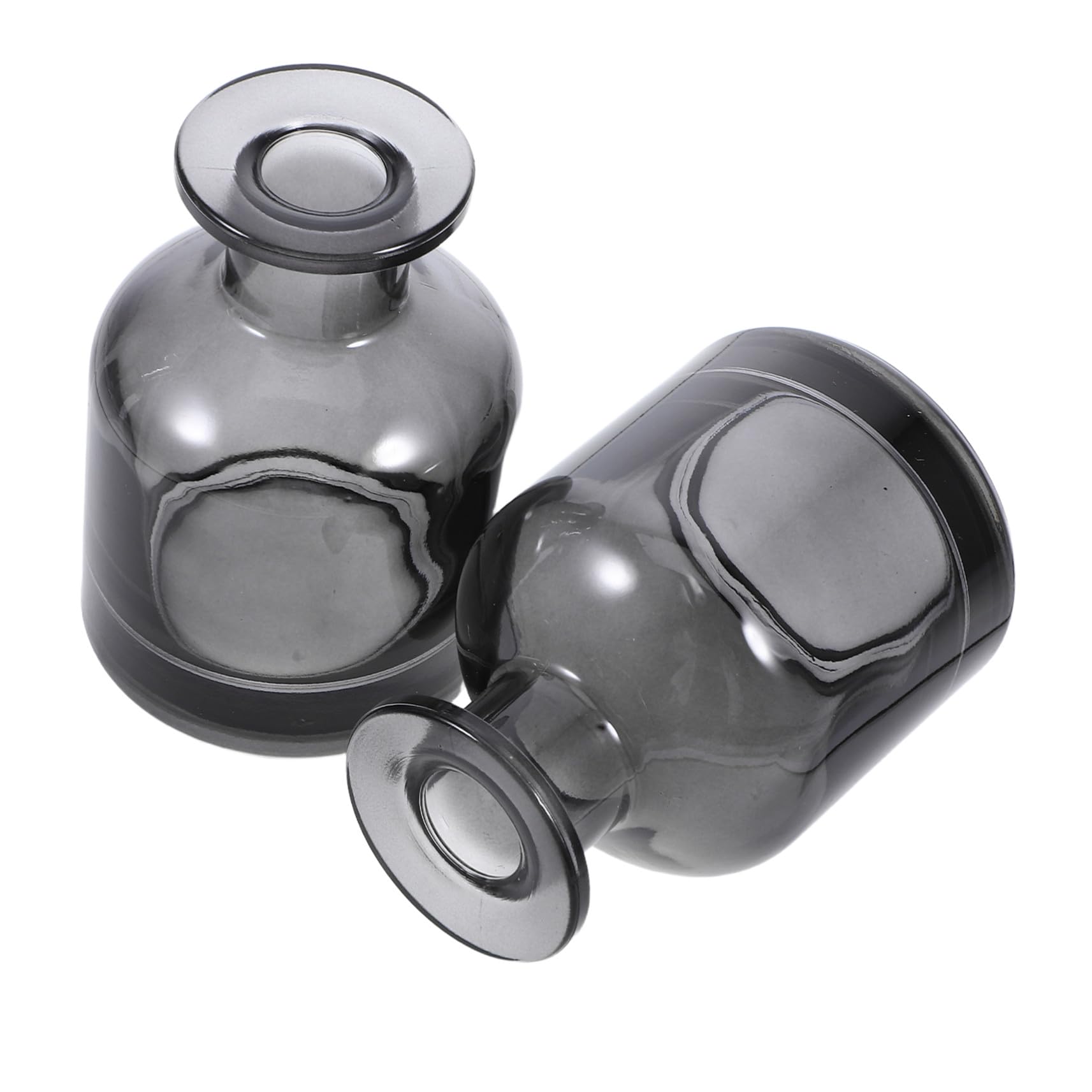 Flacons diffuseurs verre maison et bureau récipients cylindriques rechargeables lot de 2