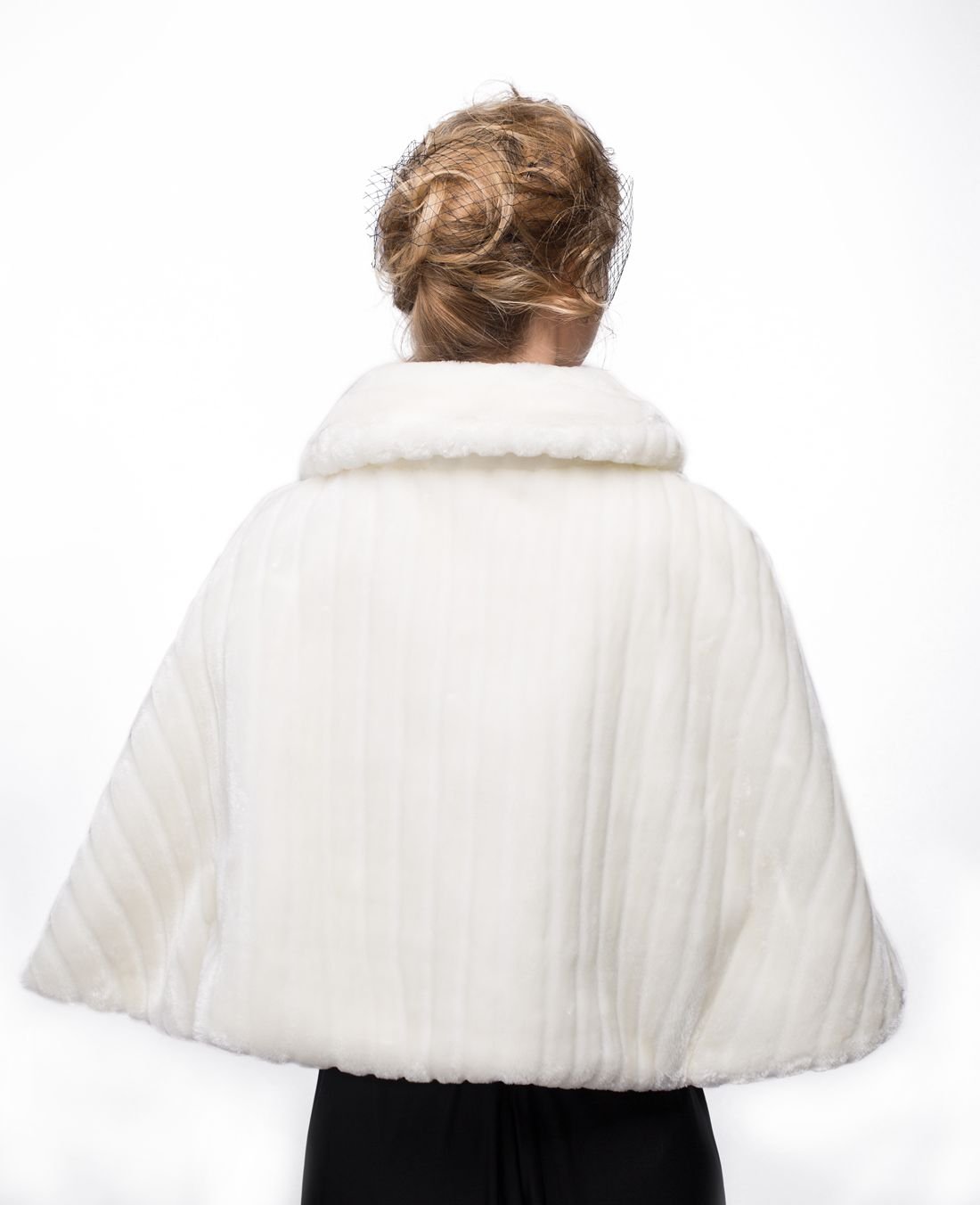 BEAUTELICATE Bufanda Cuello Pelo Mujer Chal Piel Sintética Estola Calentador Cuello para Abrigo Invierno Fiesta Boda