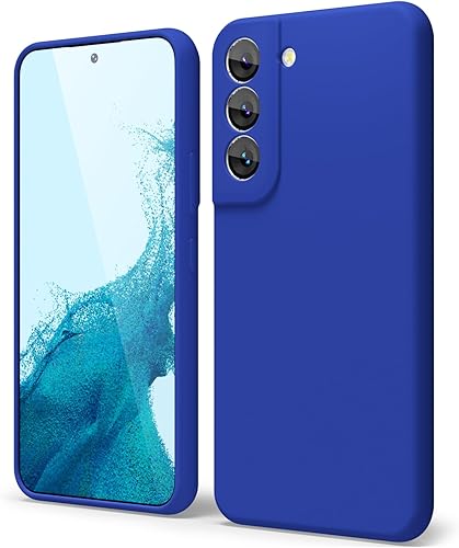 oakxco Funda para teléfono Samsung Galaxy S22 de silicona líquida, bonita funda de gel de TPU suave y delgada para mujeres y niñas, diseño estético,