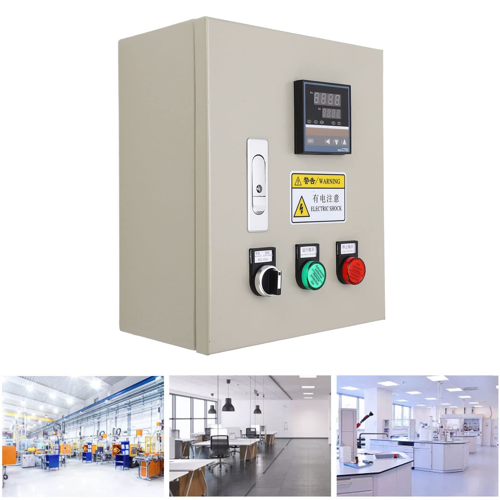 Controlador de Temperatura PID, Termostato Digital de Alta Precisión para Hornos IR, Máquinas de Curado UV, Acero Inoxidable 380VAC 15KW