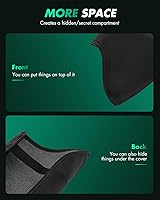 Vista 5 de SCITOO Cubierta de piel de repuesto para reposabrazos de cuero negro para Ford para consola central Ranger 2019-2021