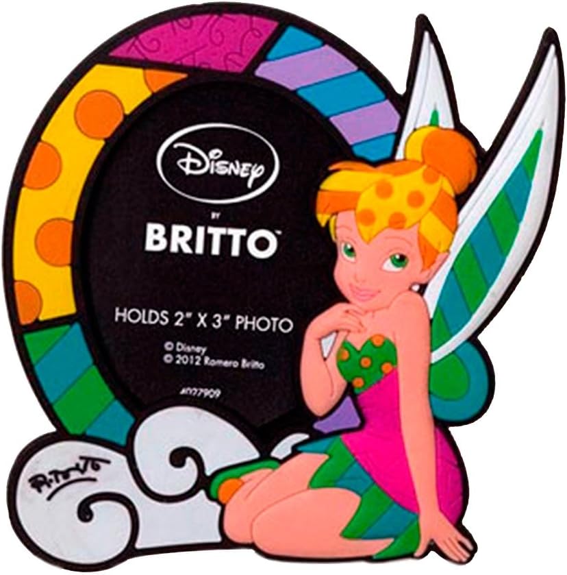 Enesco Disney by Britto Tink Bell Vinyl Magnetic Photo Frame, 4-Inch