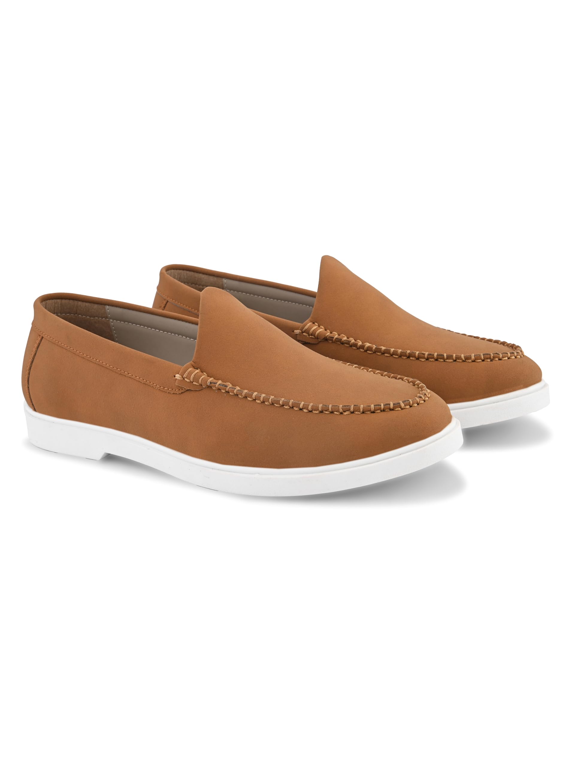 san frissco Men’s Loafer with Texture TPR Sole Shoes | Lightweight Slip On Loafer with Cushioned Footbed | Comfortable Everyday Footwear for Casual & Formal-picture-35