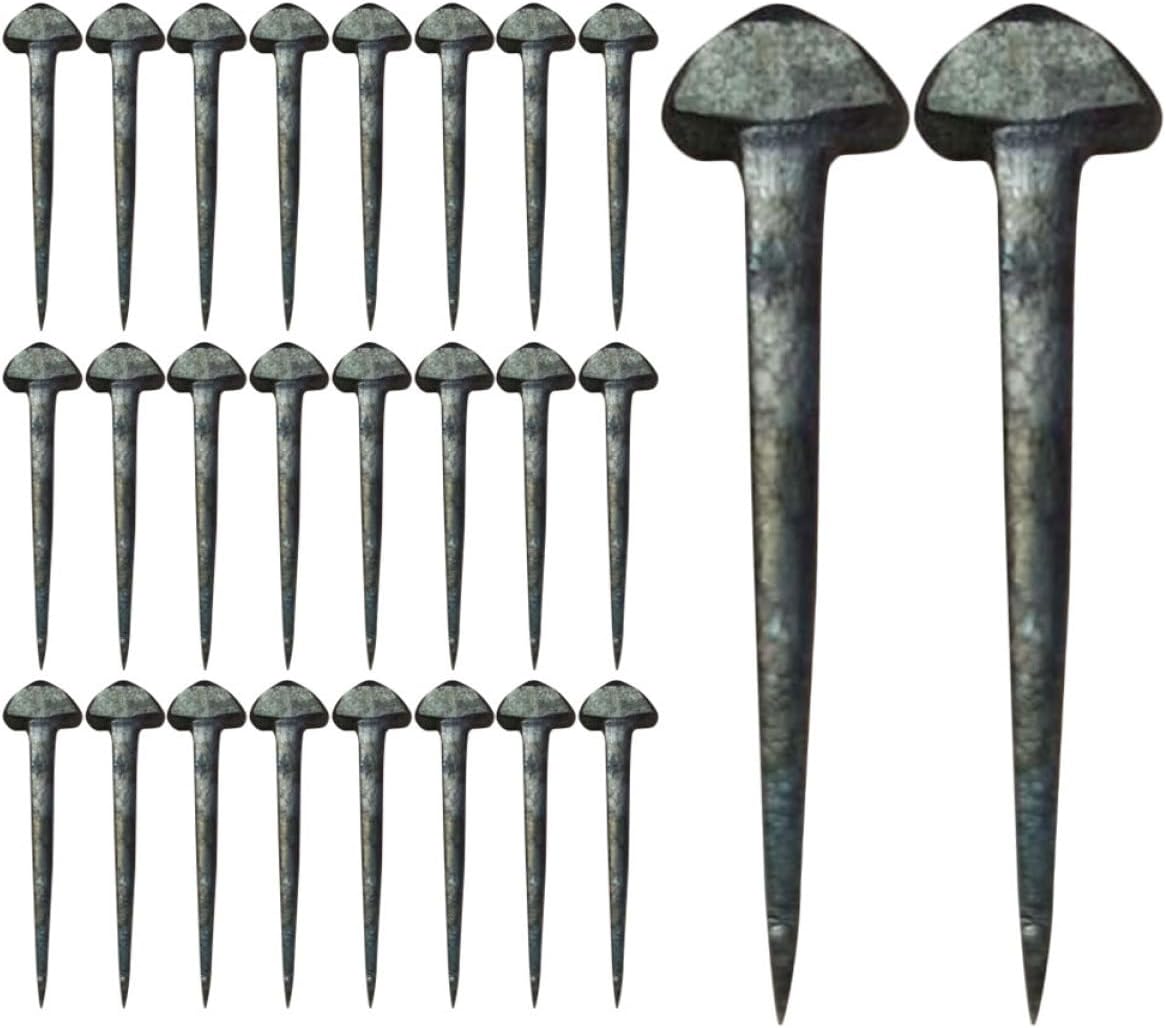 BESPORTBLE Professional Horseshoe Nails Set 50pcs Farrier Tools Iron Horse Equipment for Hoof Care