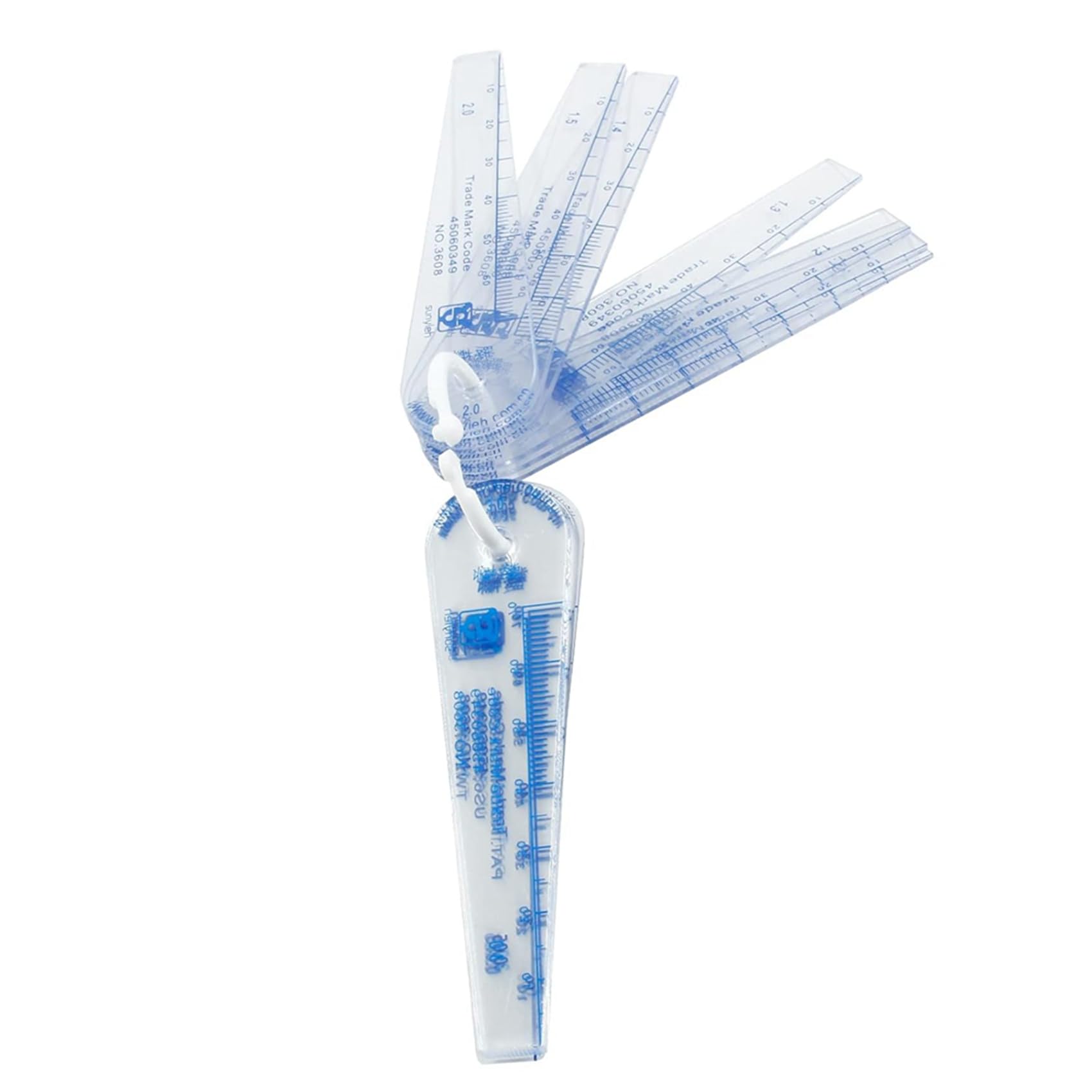 5 Packung Fühlerlehre Aus Kunststoff, 0,05-3 Mm, Dickenmesswerkzeuge, 25-In-1-Fühlerlehre zum Messen Von Lücken