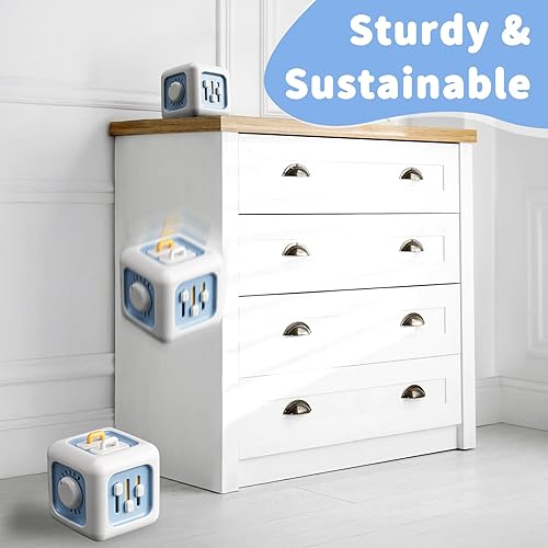 Miniatura 30 de Juguete de cubo ocupado para niño de 1 año, juguetes Montessori para niños de 1 año en adelante, juguetes sensoriales de viaje para niños de 1 a 3