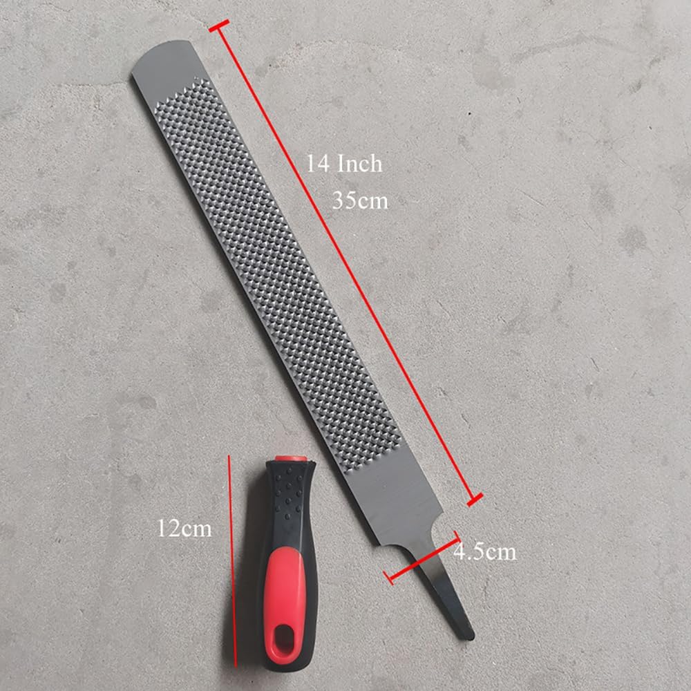 4Pcs 14 Inch Horse Farrier Hoof Nipper, Trim Shoeing File Rasp Handle Hoof Cutter Tool Horse Care Accessory Set