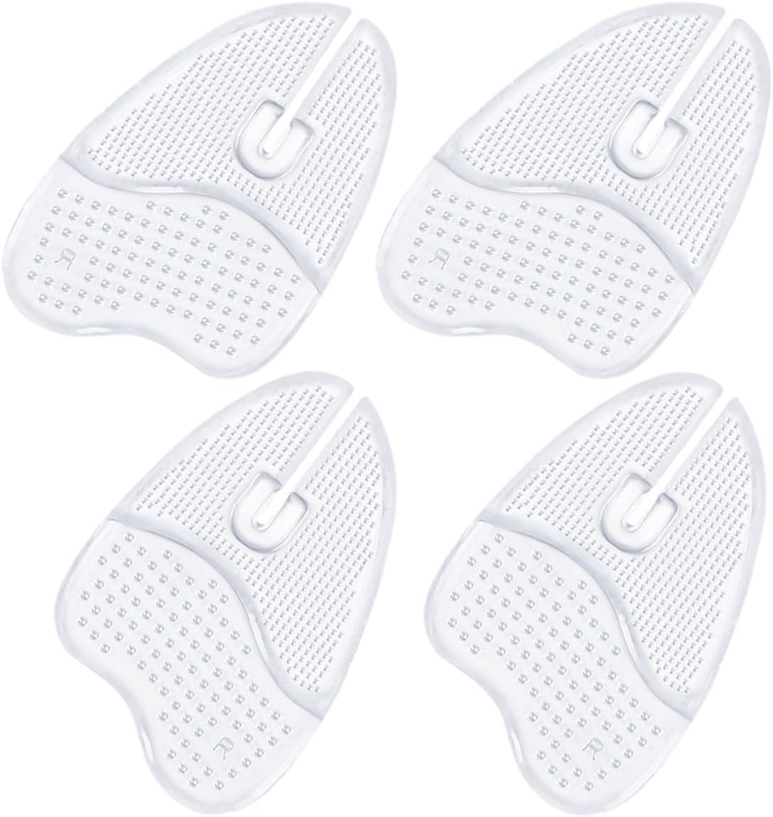 DOITOOL Ball of Foot Pads Metatarsal Cushions for Women 2 Pairs Adhesive Forefoot Inserts Silicone Cushions for High Heels Comfort and Foot Relief