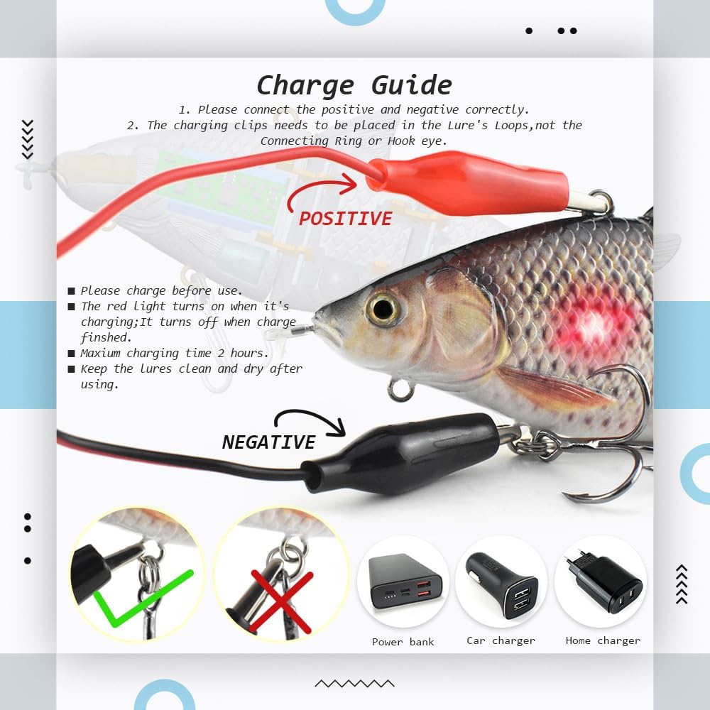 ODS Robotic Fishing Lure Animated Sinking Electric Segmented Bait with Metal Joint for Freshwater and Saltwater