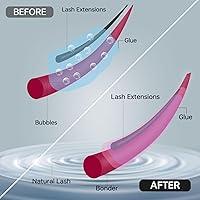 Vista 4 de Super Lash Bonder para extensiones de pestañas, acelerador de pegamento, sellador de pestañas, compañero adhesivo, reduce los humos del pegamento